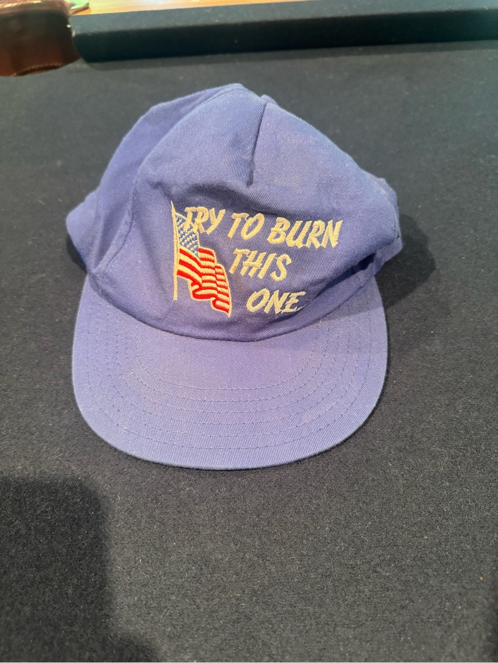 Vintage “Try To Burn This One" USA Hat